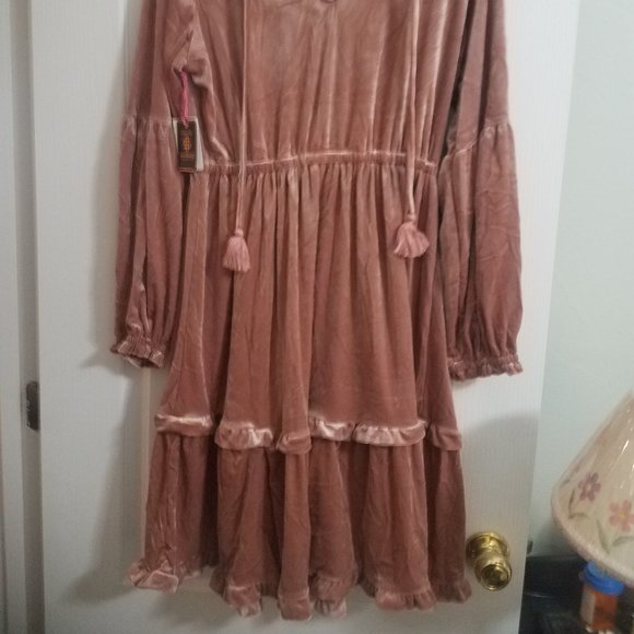 Velvet Crepe Dress Simply Southern XXL EUC - Picture 4 of 6